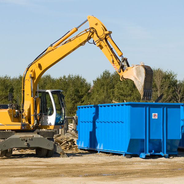 what size residential dumpster rentals are available in Allendale NJ